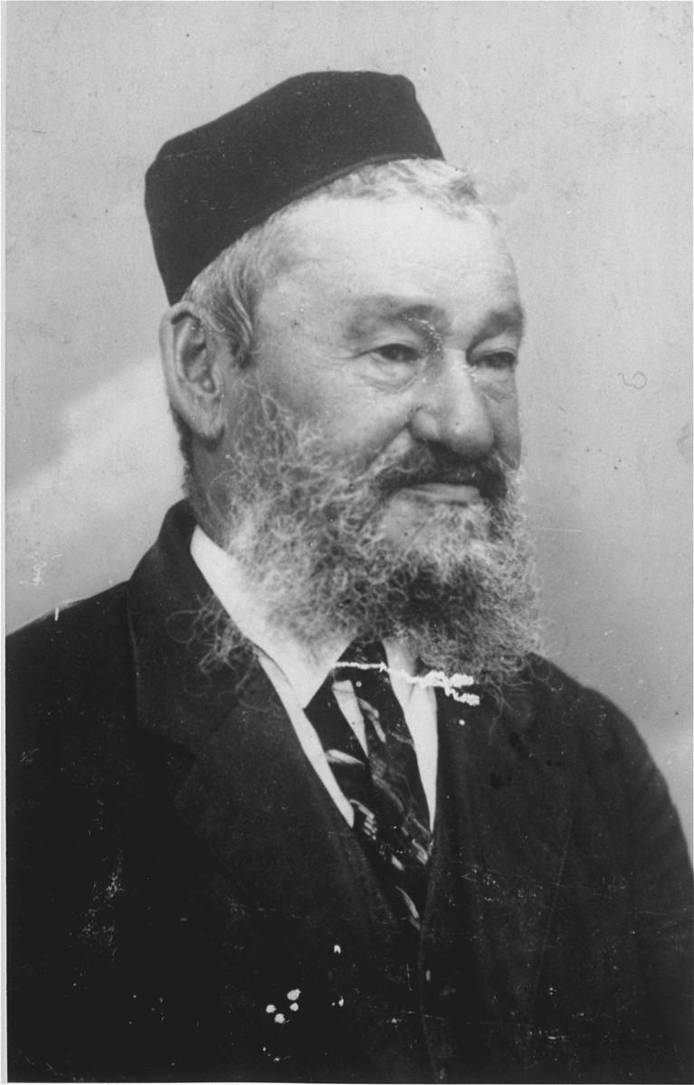 Portrait of Yehuda Leib Gaenger, the grandfather of Amalie Petranker.