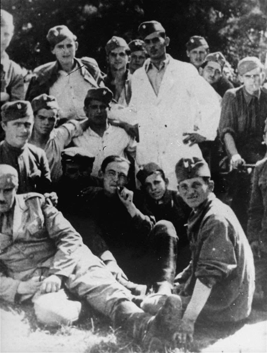 Ustasa guards in the Jasenovac concentration camp.