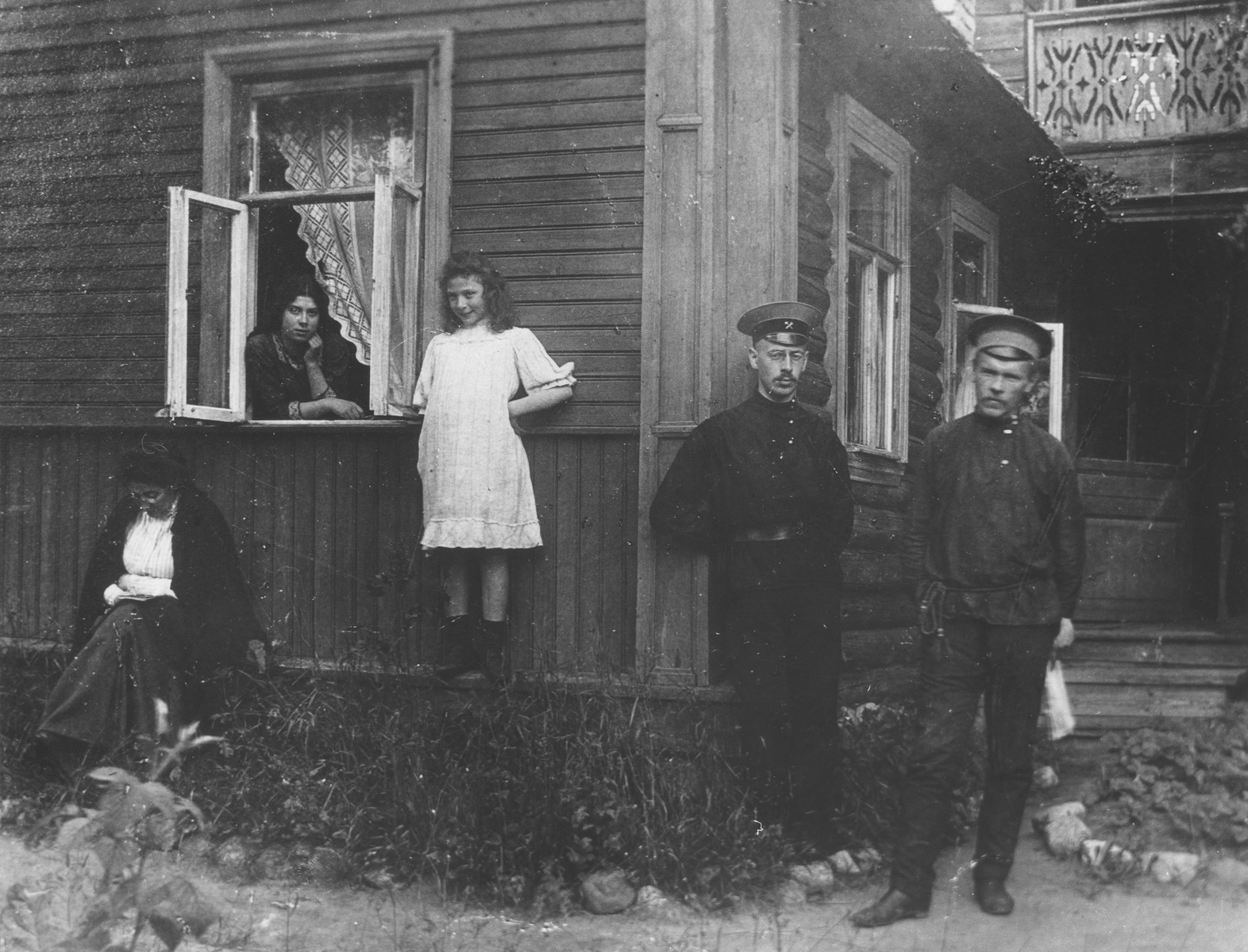 Members of the Mikolaevsky family at their dacha in the village of Strelna, a suburb of St. Petersburg.