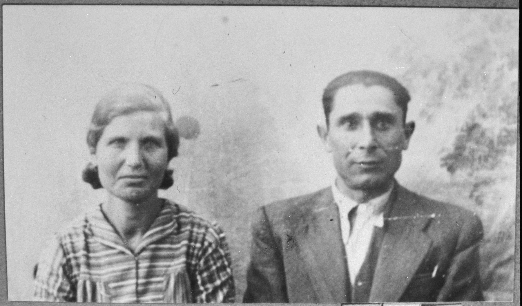 Portrait of Rafael Sadik and his wife, Lunar.