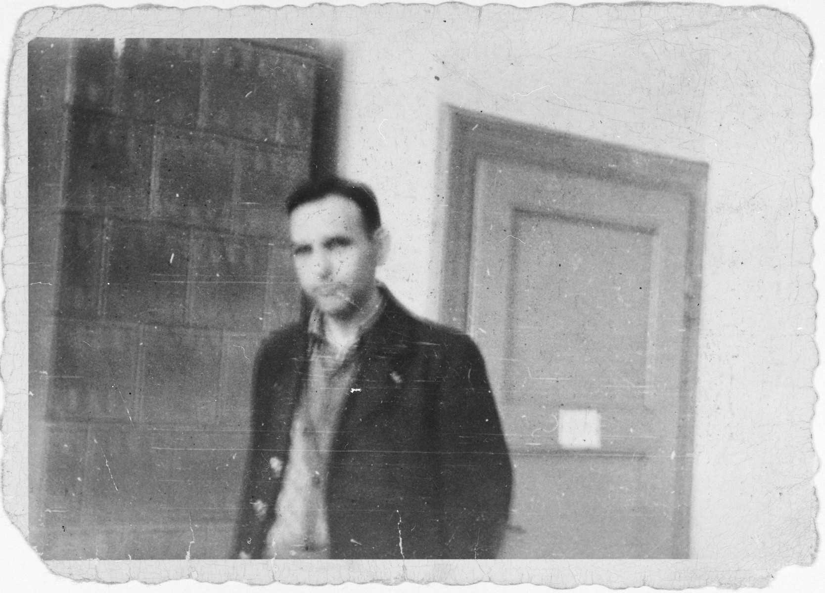 Portrait of Amon Goeth while in Polish custody as an accused war criminal.