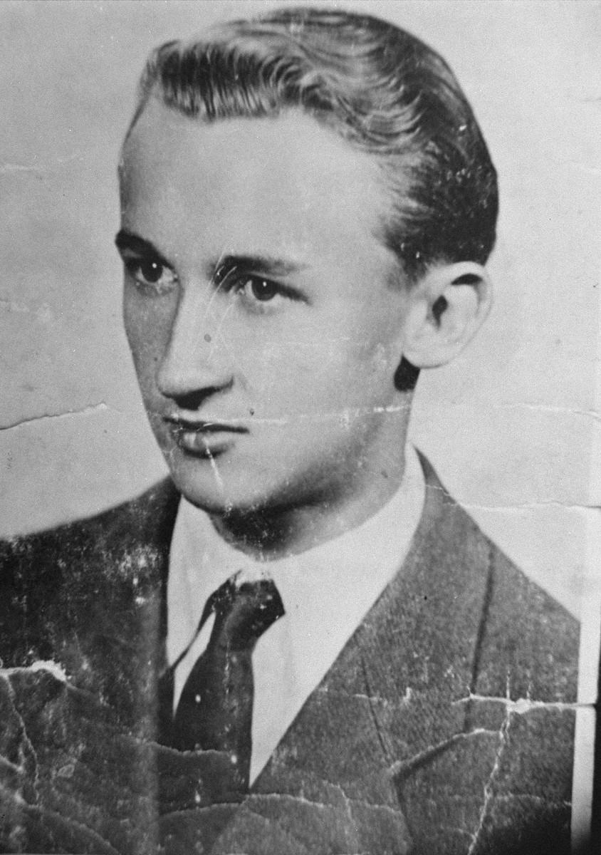 Portrait of Croatian rescuer Ivan Vranetic, who has been recognized by Yad Vashem as one of the Righteous Among the Nations.