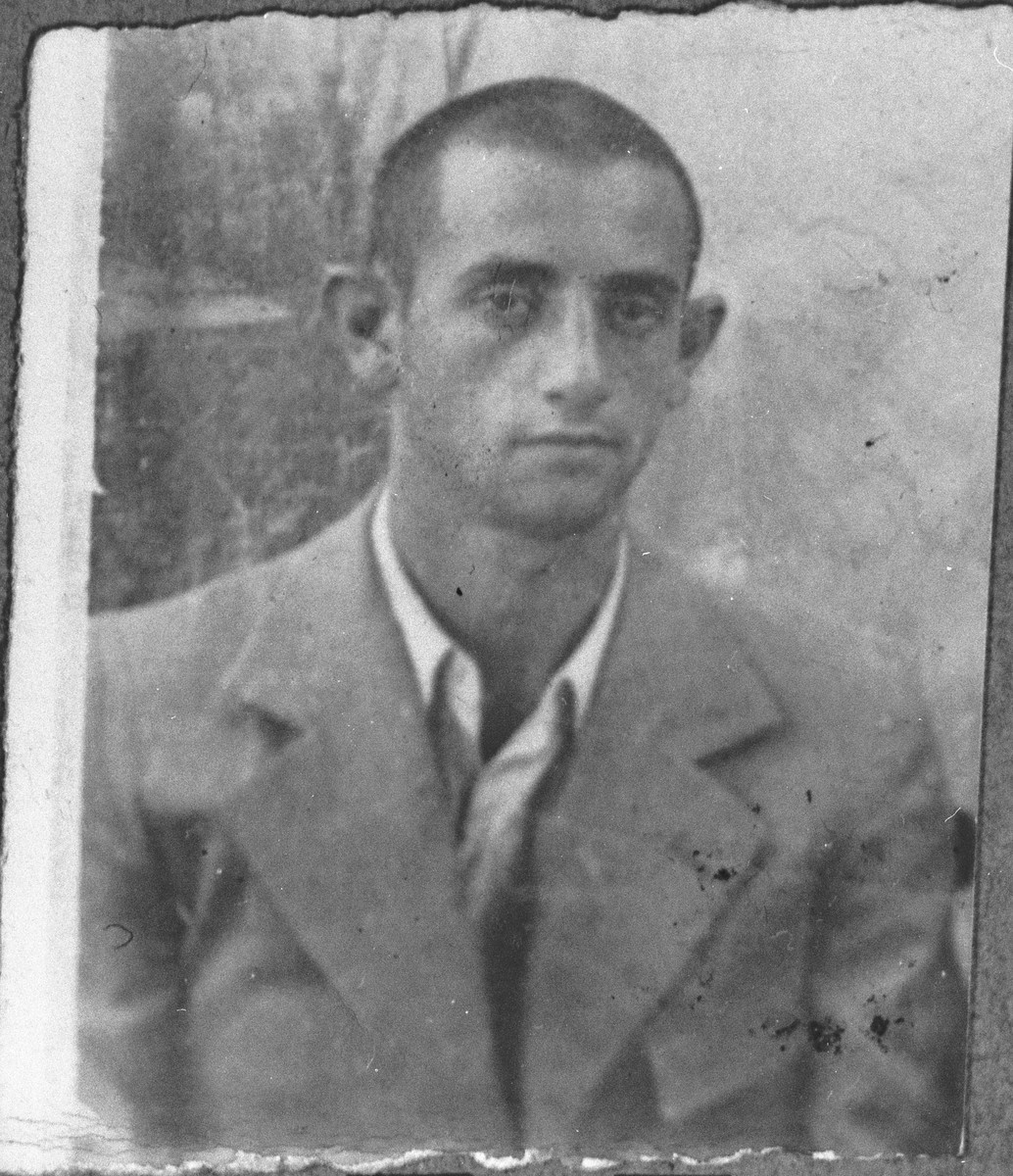 Portrait of Isak Kamchi, son of Mushon Kamchi.  He was a student.  He lived at Skopyanska 76 in Bitola.
