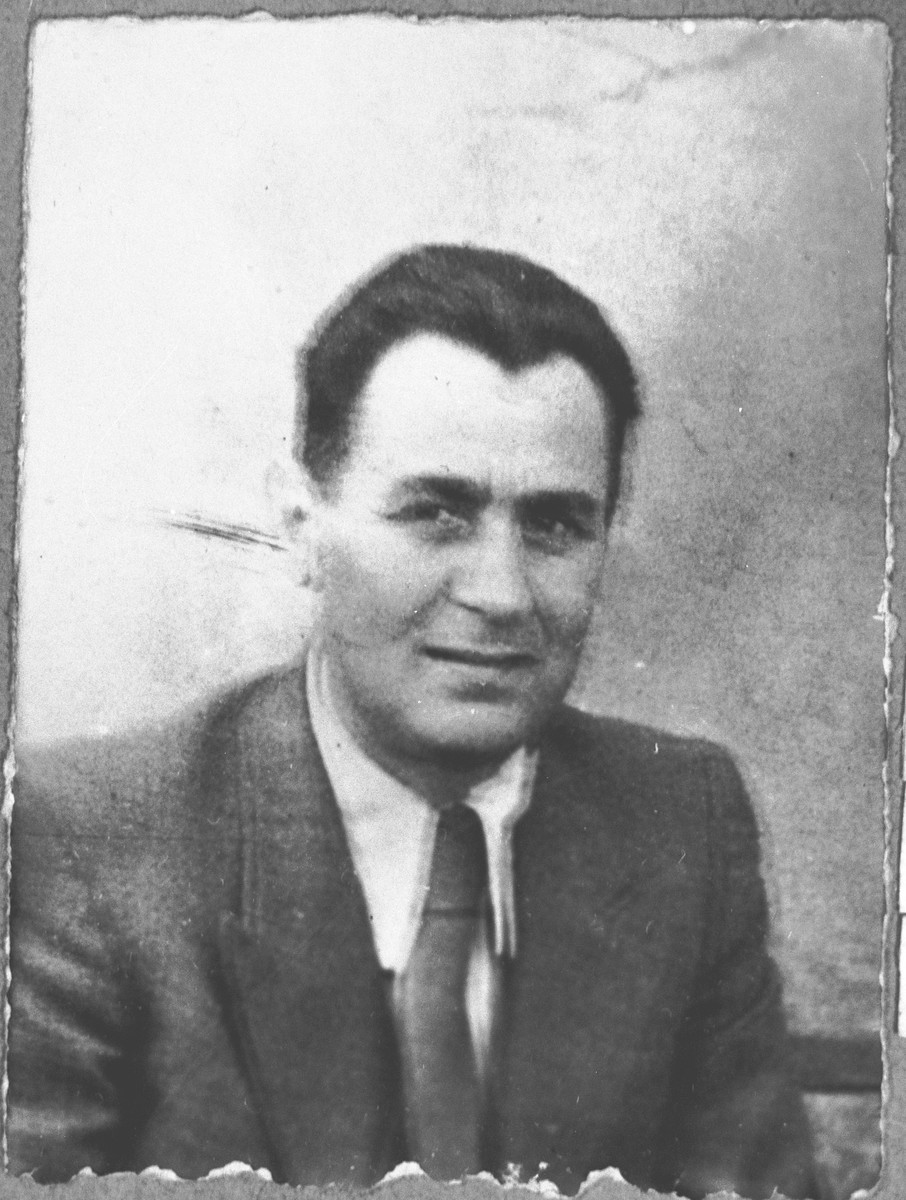 Portrait of Mois Kamchi, son of Solomon Kamchi.  He was an auto dealer.  He lived at Karagoryeva 107 in Bitola.