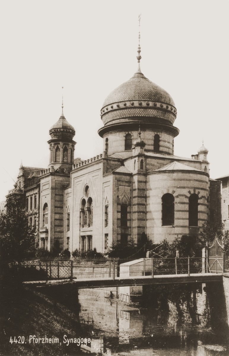 View of the Zerrennerstrasse synagogue in Pforzheim.

The cornerstone for the Zerrennerstrasse synagogue in Pforzheim was laid on June 3, 1891, and the finished building was dedicated on July 27, 1892.