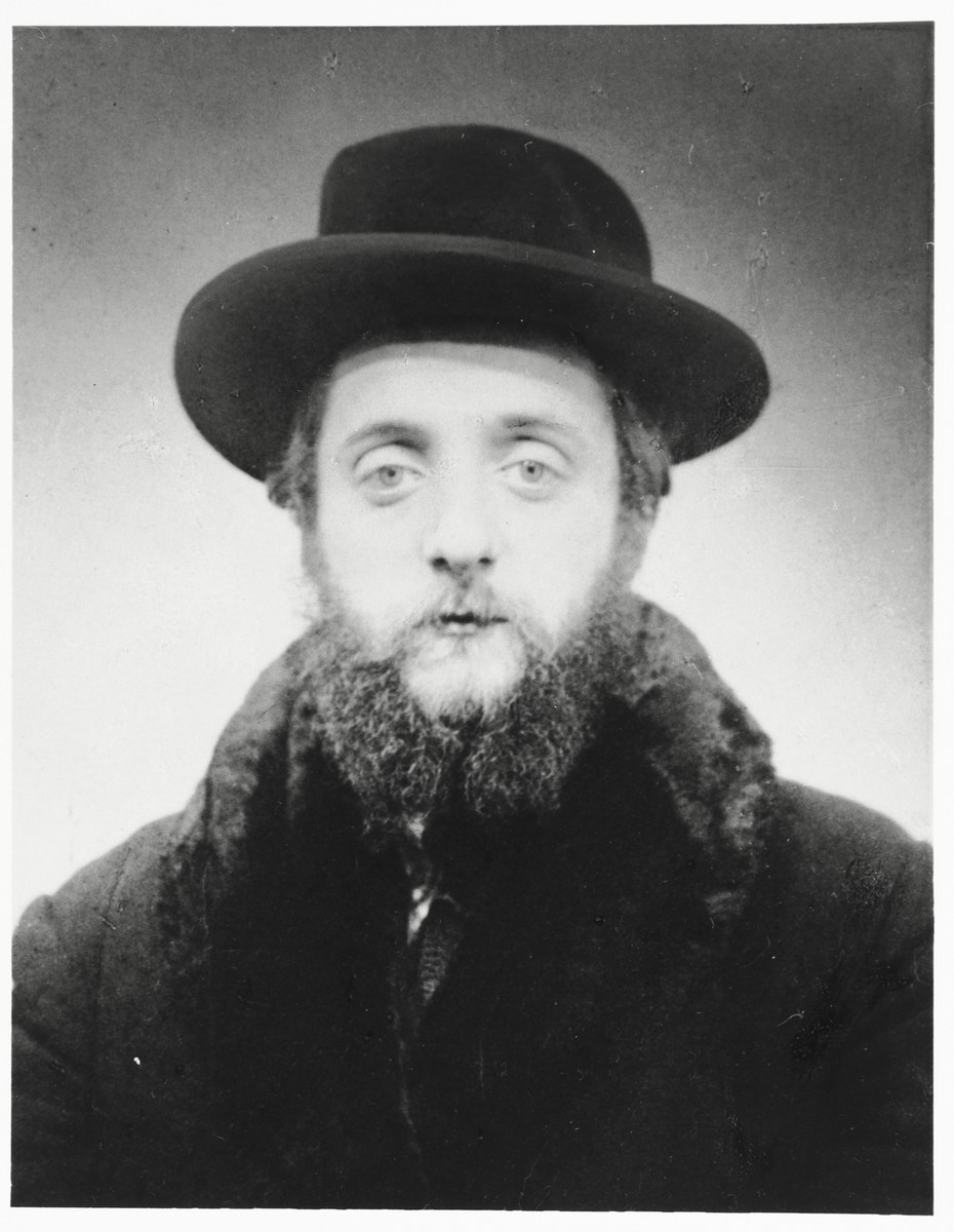 Portrait of Rabbi Tuvia Horowitz, the rabbi of Sanok.