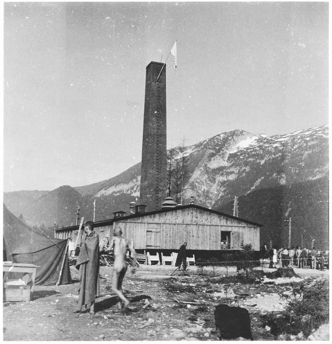 View of the crematorium in Ebensee.