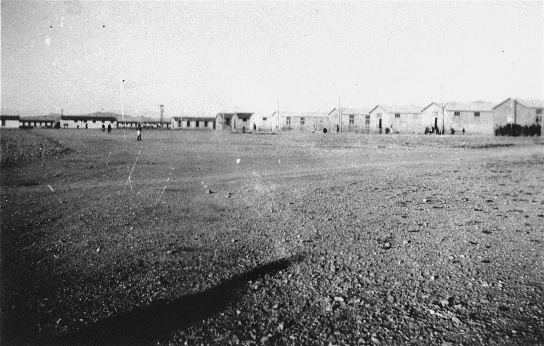 A section of the Rivesaltes transit camp.