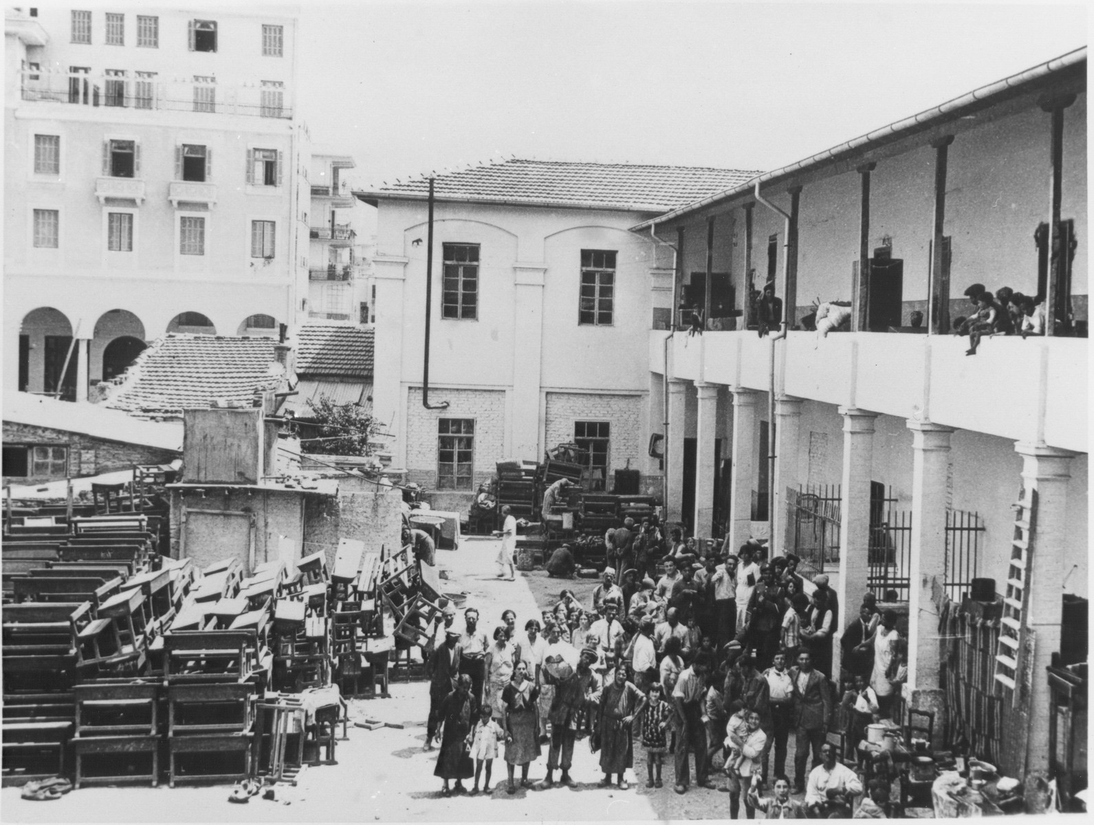 Jewish refugees leaving their homes for fear of another attack after the pogrom at Camp Campbell.