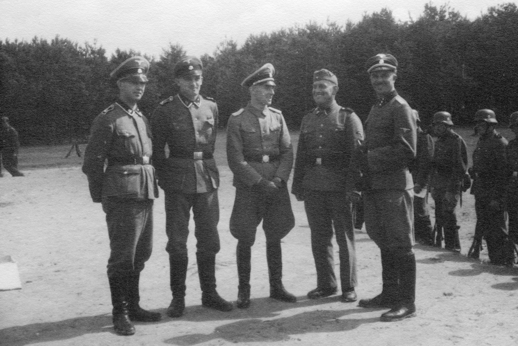 Members of the Waffen-SS in occupied Poland.