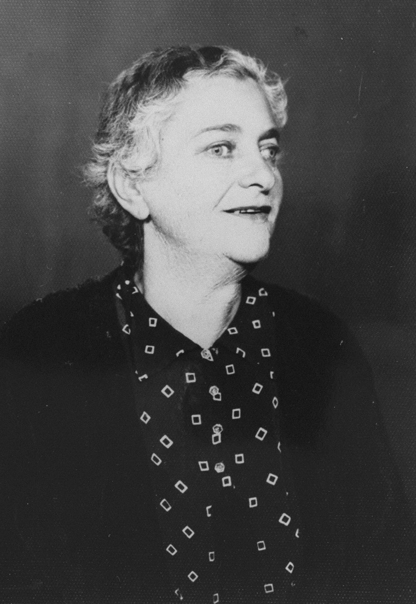 Portrait of Rosa (Gruenwald) Klein, the donor's grandmother, after her release from the Djakovo concentration camp.