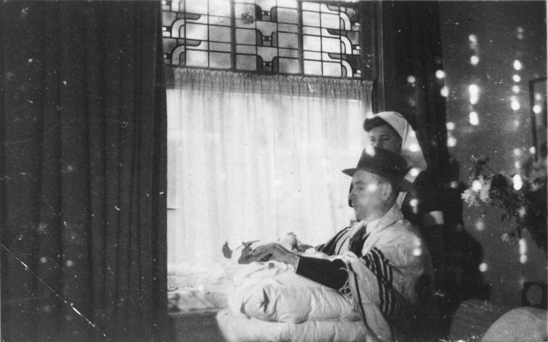 A Jewish circumcision ceremony for the infant Alfred Münzer at his home in The Hague.