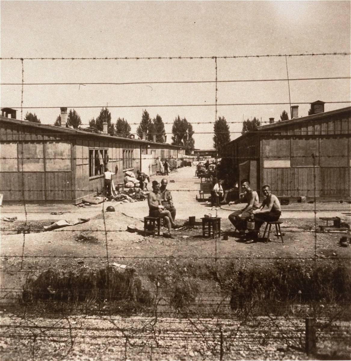 Survivors in Dachau.