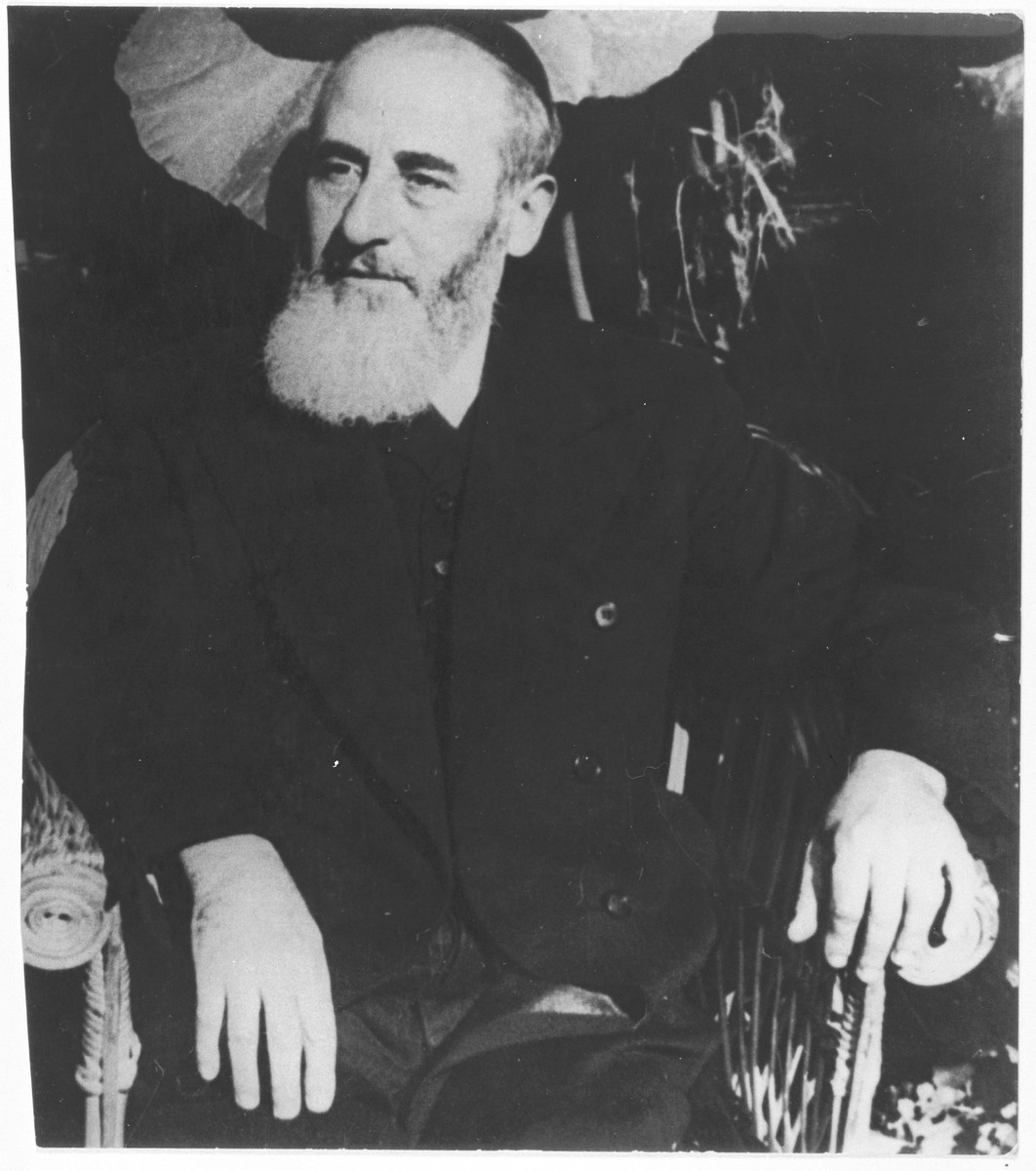 Portrait of the Dr. Rabbi Samuel Danzig, rabbi of the Sephardic community.