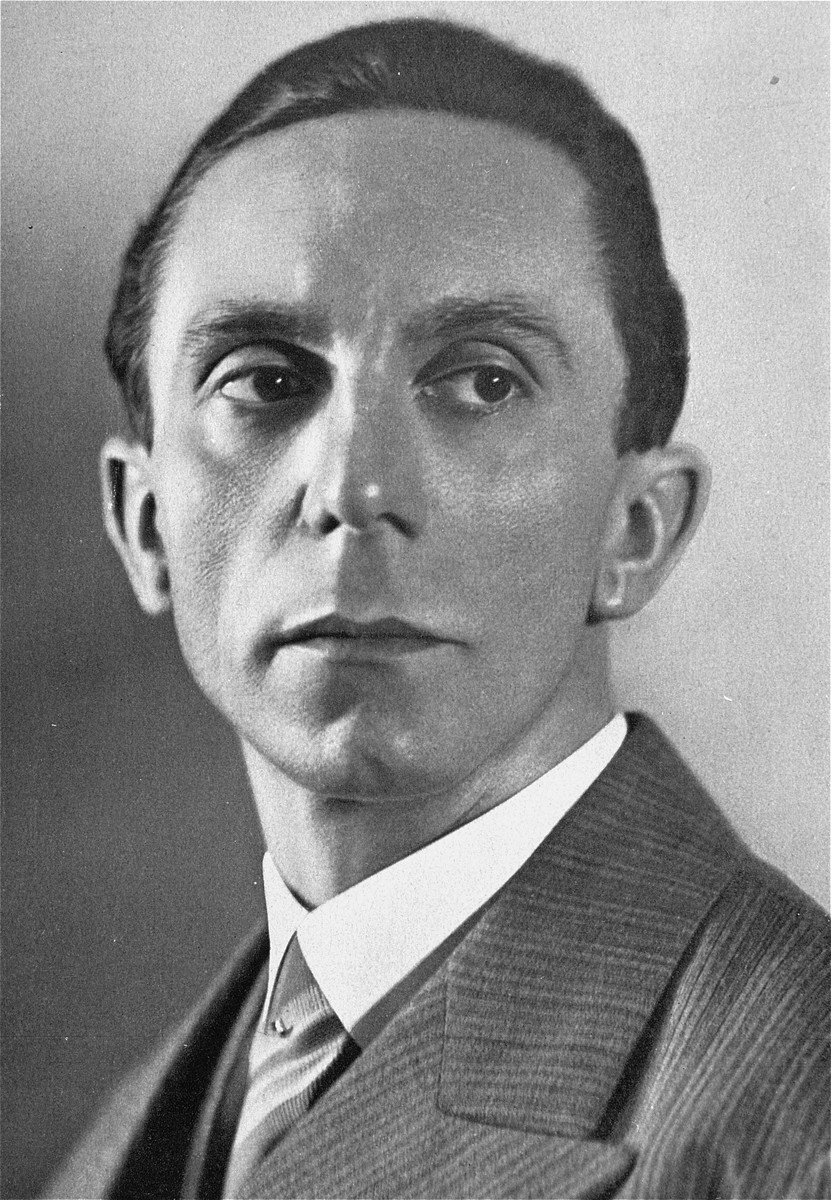 Portrait of Dr. Joseph Goebbels.
