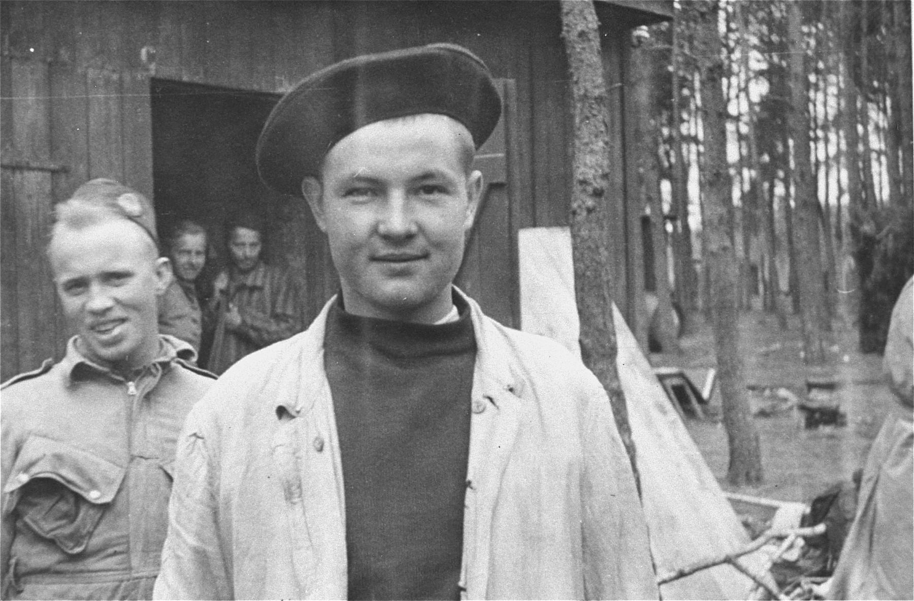 Survivor in Woebbelin after liberation.