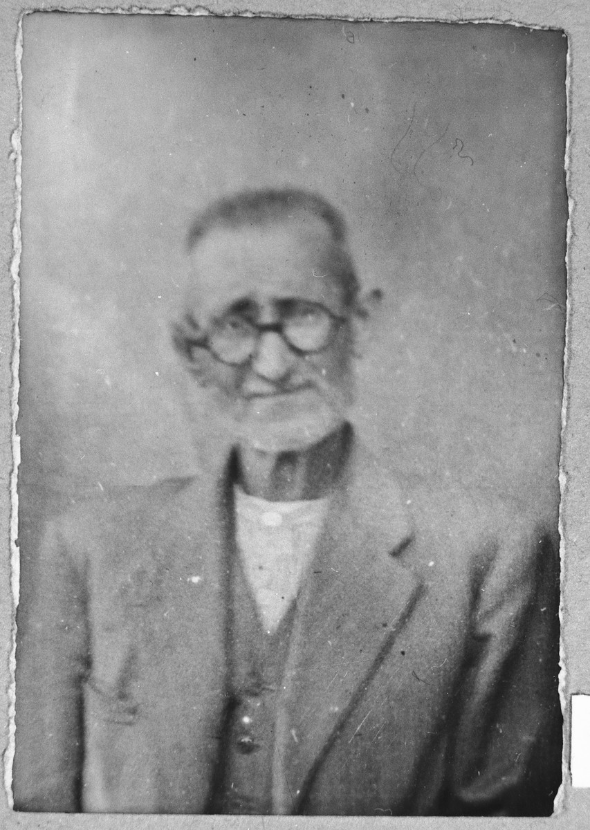 Portrait of Yanto Albaranes.  He was a flour dealer.  He lived at Asadbegova 4 in Bitola.