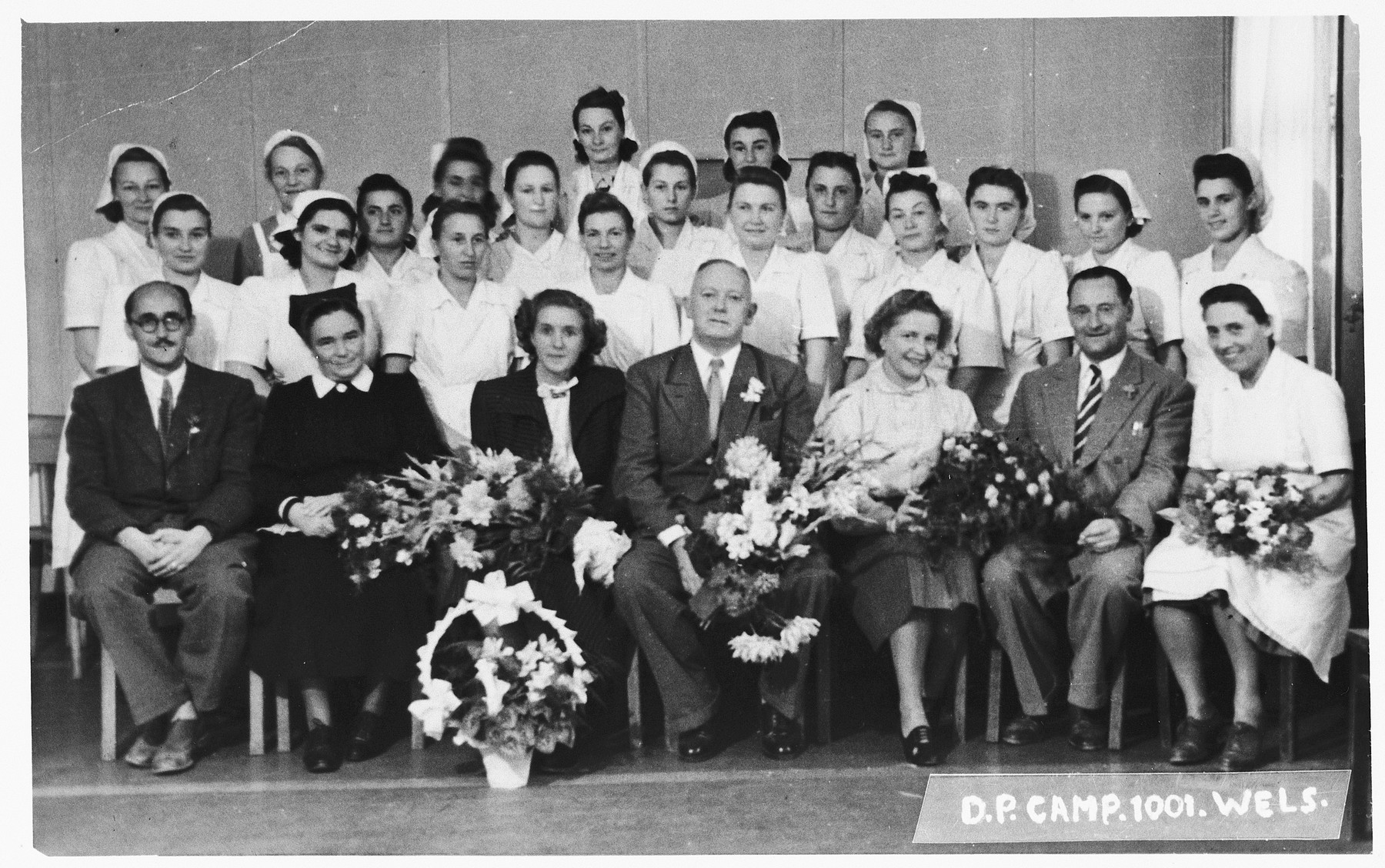 Graduation exercises of the nursing school in Wels.

Those pictured include Yehudit Wagner.