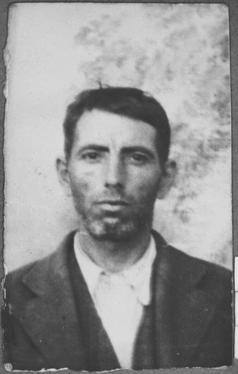 Portrait of Avram Kamchi.  He lived at Skopyanska 68 in Bitola.