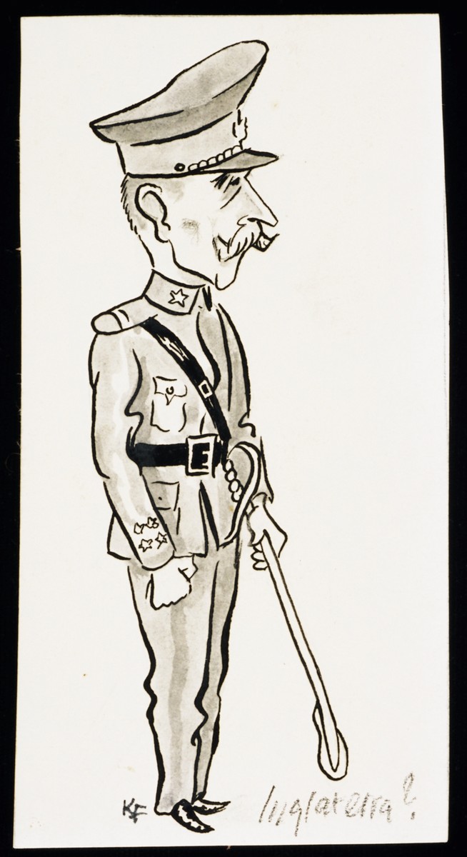 "World War II Personalities in Cartoons/Originals done for 'La Nacion' Santo Domingo, 1939-1946" by Klaus Martin Frank.