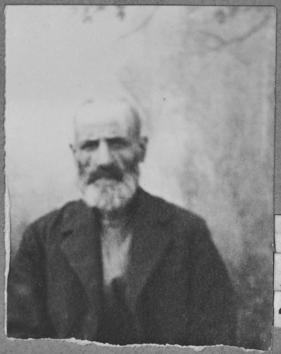Portrait of Benjamin (D.) Testa.  He lived on Dr. Raisa 132 in Bitola.