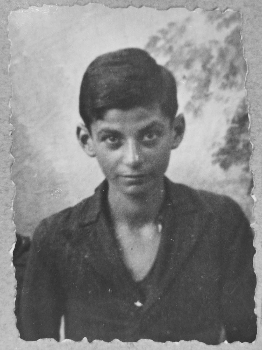 Portrait of Anri Todelano, son of Yakov Todelano.  He was a student.  He lived at Asadbegova 16 in Bitola.