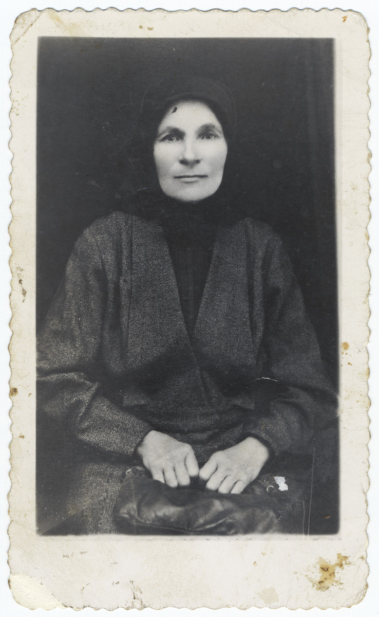 Portrait of Henya Ehrenreich, grandmother of the donor.