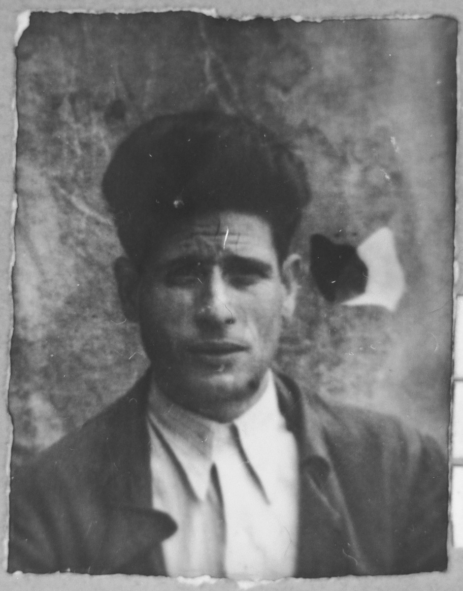 Portrait of Gabriel Massot.  He was a cafe owner.  He lived at Karagoryeva 68 in Bitola.