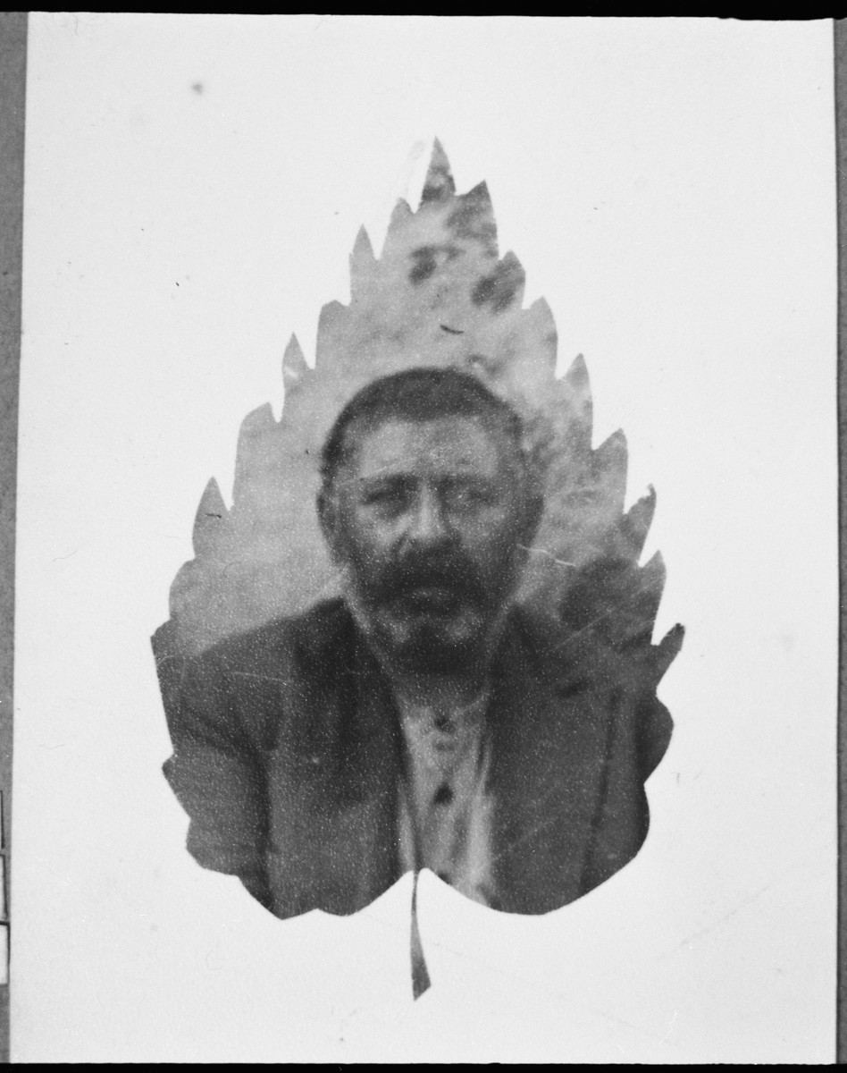 Portrait of Benzion Mishulam.  He lived at Orizarska 7 in Bitola.