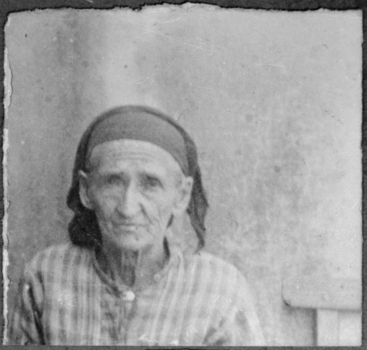 Portrait of Bohora Pesso. She lived at Drinska 119 in Bitola.