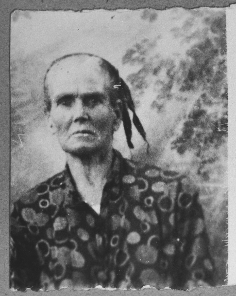 Portrait of Sol Pesso, wife of Yakov Pesso.  She lived at Drinska 99 in Bitola.