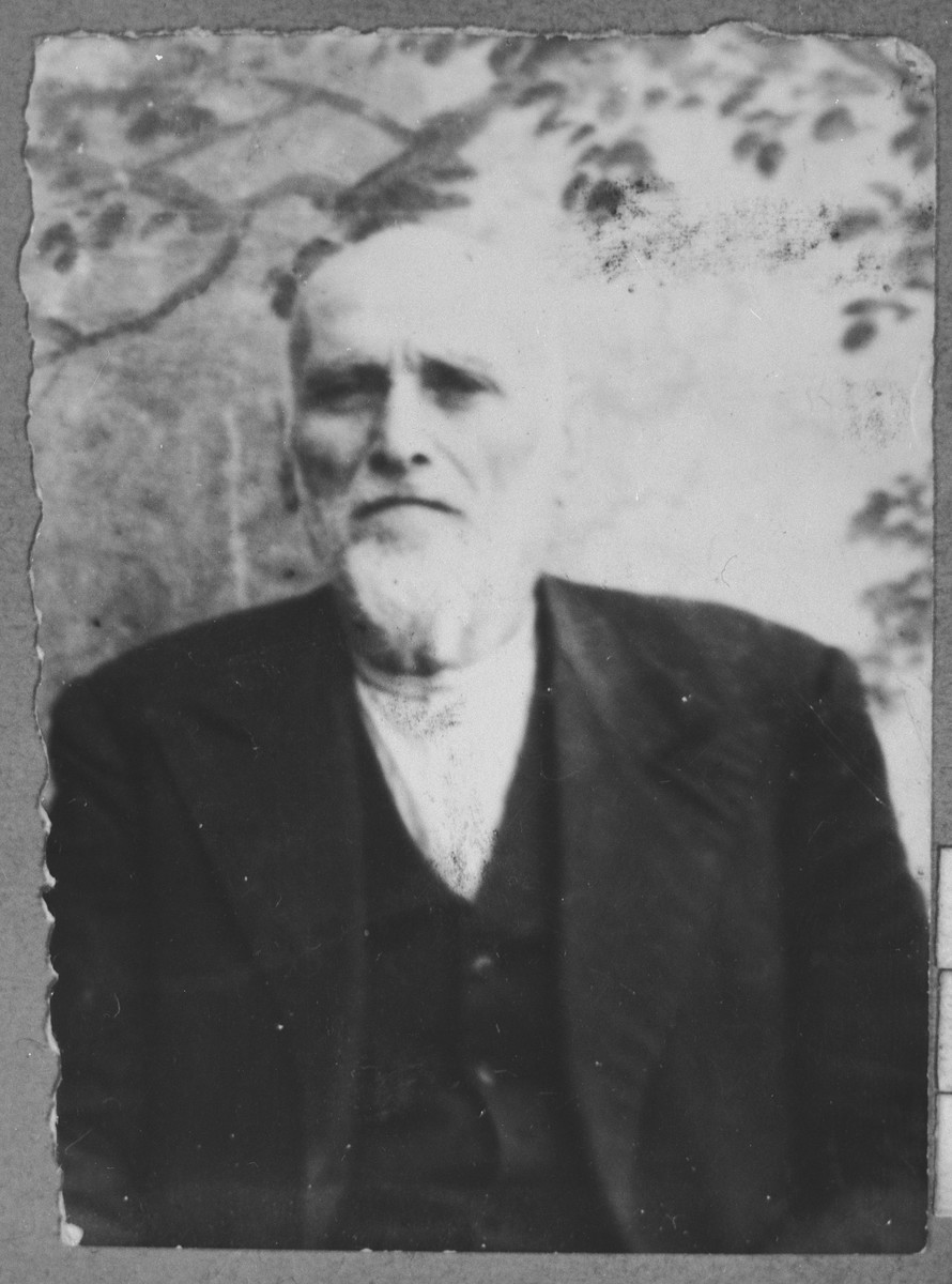 Portrait of Sava Pesso.  He was a manufacturer.  He lived at Zvornitska 13 in Bitola.