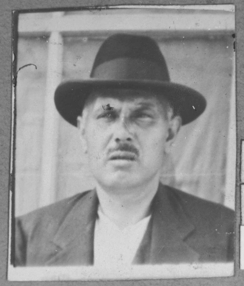 Portrait of Nissim Pesso.  He was a second-hand dealer.