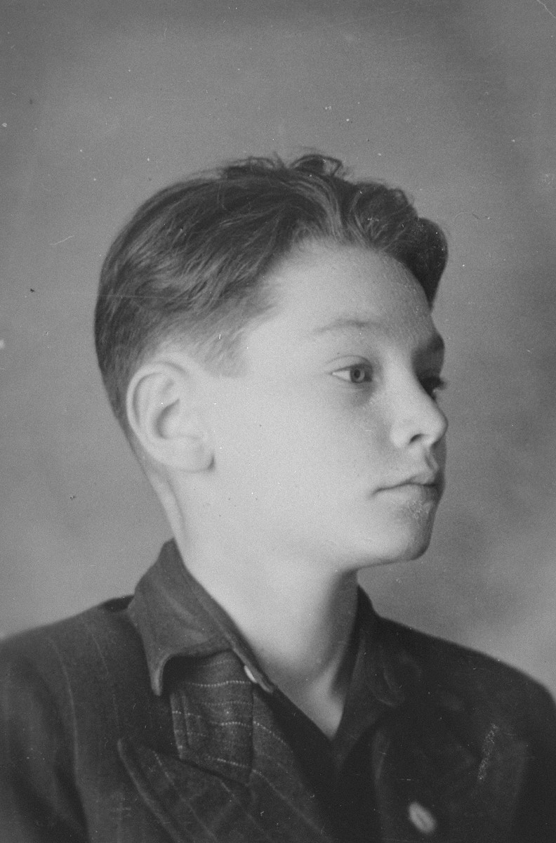 Portrait of an Austrian Jewish boy living in hiding at the Les Grillons children's home in Le Chambon during the German occupation of France.

Pictured is Kurt Grossman.