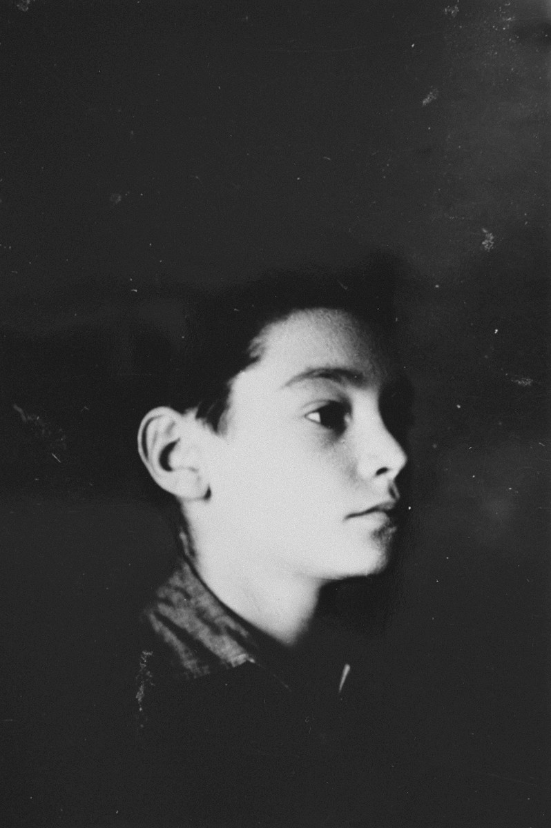 Portrait of an Austrian Jewish boy living in hiding at the Les Grillons children's home in Le Chambon during the German occupation of France.

Pictured is Kurt Grossman.