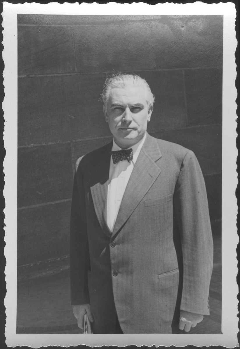 Portrait of Mr. Thomas J. Dodd, American prosecutor at the IMT Nuremberg commission hearings investigating indicted Nazi organizations in the absence of Justice Jackson.