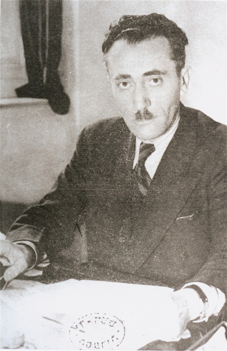 Portrait of Szmul Artur Zygielbojm, a member of the National Council of the Polish Government-in-Exile.