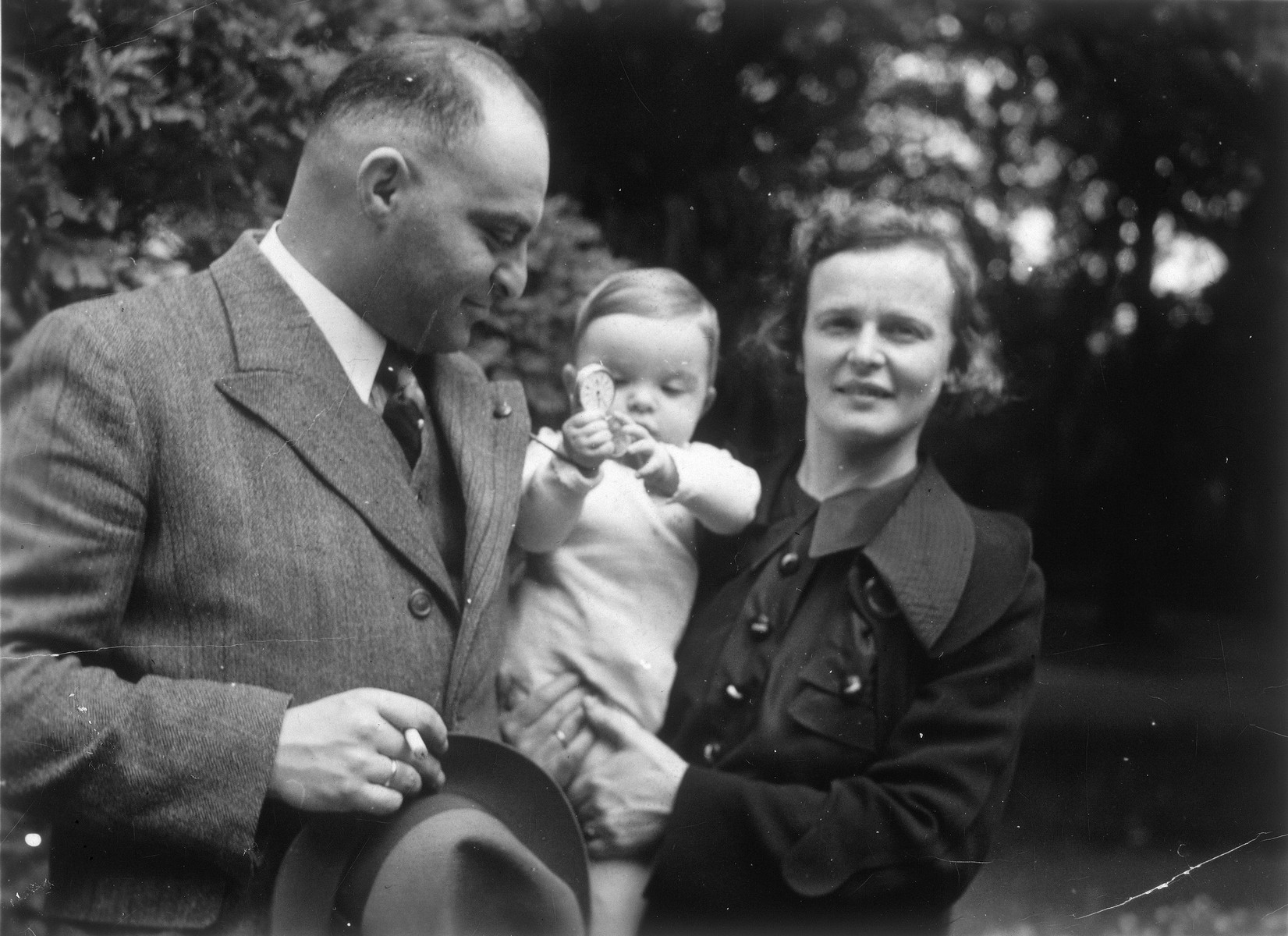 Kurt and Else Stein with their infant son, Werner.