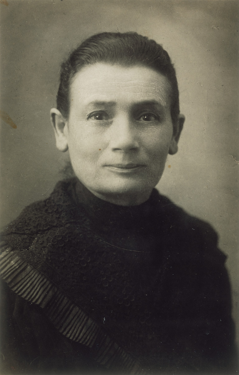 Studio portrait of Regina Blumenstein, the paternal grandmother of Heinz Blumenstein.
