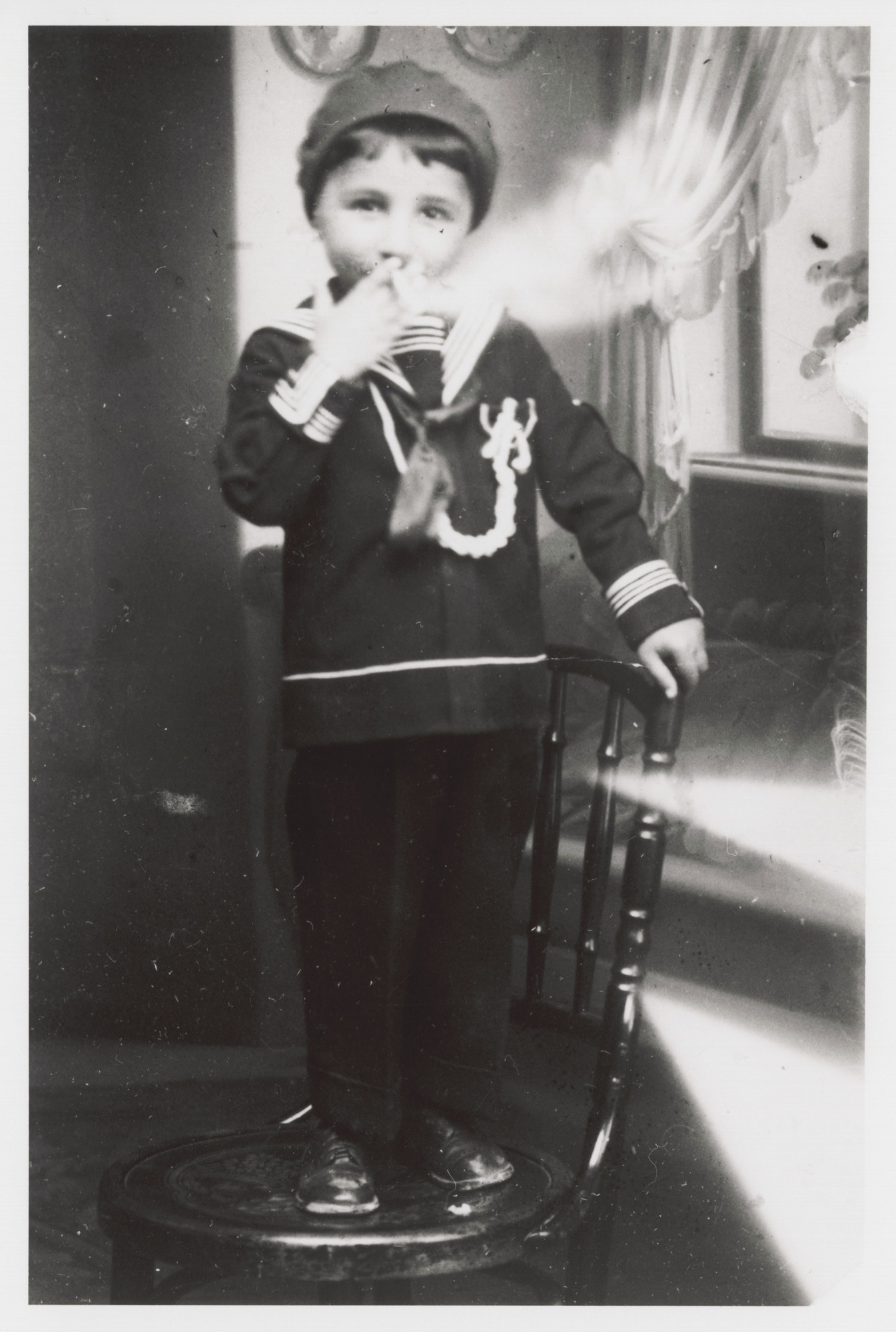 Portrait of Victor Nahmias as a young boy.