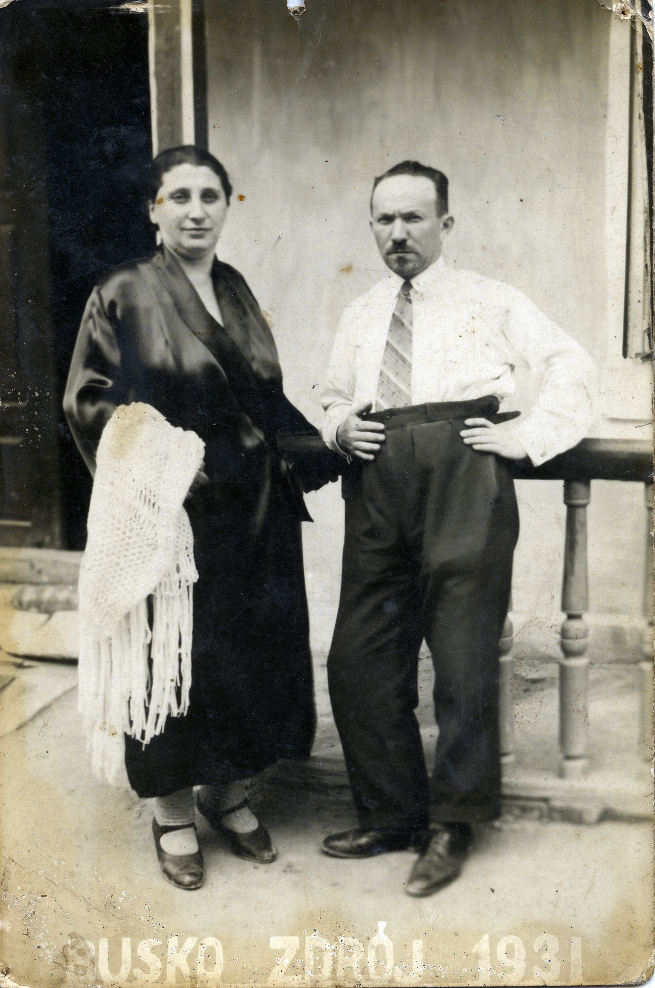 Portrait of Israel and Rivka Rybak Miedzyrzecki in Busko Zroj.