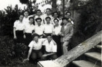 Group photograph of young people at Villa Panti in Soriano Nel Cimino, Italy.