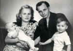Portrait of the Friedlander family.

Pictured are Martin and Margot Friedlander, with their children Brigitta and Norbert.