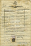 Collective passport from the Italian Consulate for the Venezia family, which allowed them to leave Greece for Palestine in 1944.