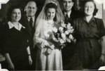 Wedding of Czech Jewish survivors in Podmokly, Czechoslovakia.