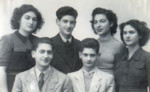Portrait of an extended Italian Jewish family.

Pictured are (front, left to right): Leo and Roberto Di Capua; and (back left to right): Emma Alatri Fiorentino, Dario Di Capua, Alisa Alatri Ascarelli, and Emma Di Capua.