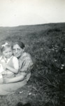 Mireille Dores and her grandmother, Dora Abramowitz on their last vacation before the war, at Onival.