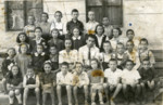 Children in the Jewish school, probably in Sofia, Bulgaria.