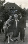 A German Jewish family poses together, probably outside their Augburg home.