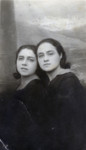 Portrait of Jewish Lithuanian sisters, Basia and Genia Kopelanski.